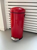 Afvalbak pedaalemmer simplehuman rood 30 liter, Gebruikt, Met pedaal, 50 tot 75 cm, Ophalen of Verzenden