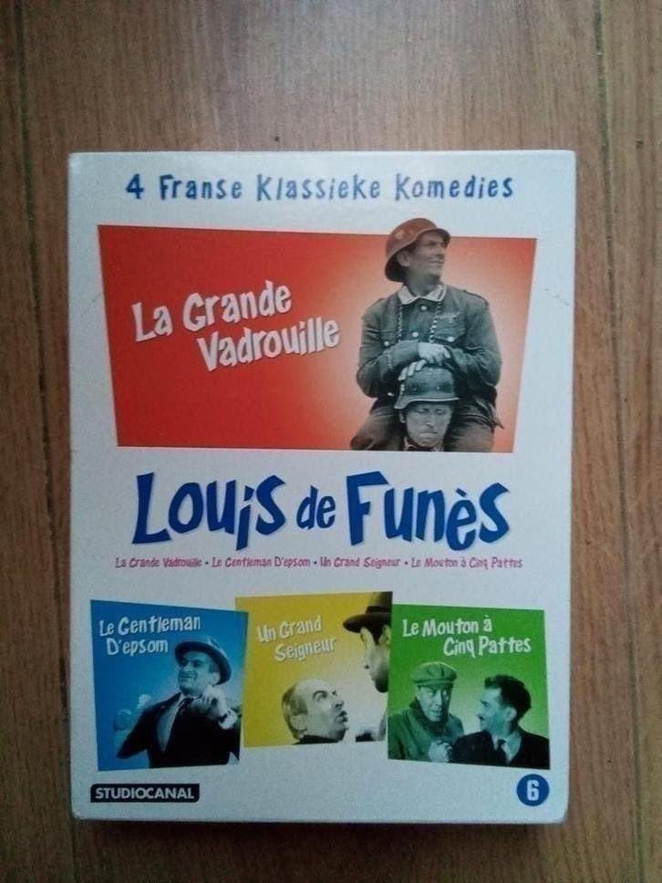 Louis de Funès Film Box - 4 Franse Klassieke Komedies, Alle leeftijden, Ophalen of Verzenden, Zo goed als nieuw, Boxset