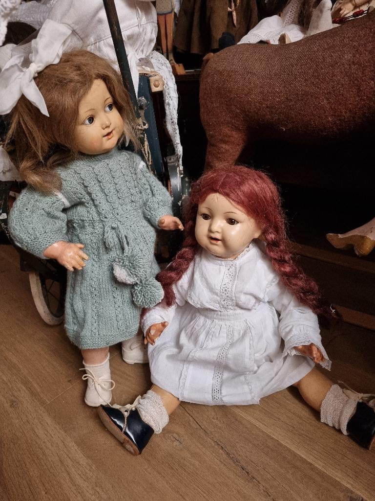 Antieke poppen Kammer &Reinhardt 2x, Verzamelen, Verzenden, Gebruikt, Pop