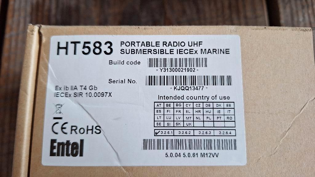 Entel HT 583 portofoon radio Marine NIEUW!, ., Nieuw, Ophalen of Verzenden, .