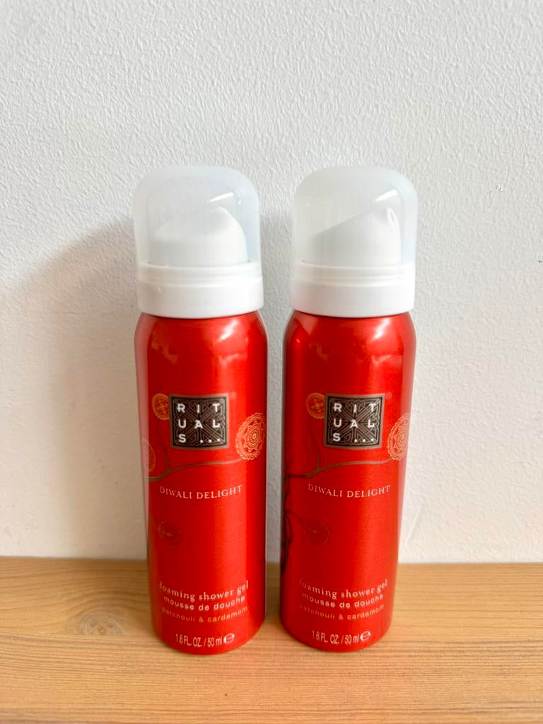 Nieuw Rituals Diwali Delight mini douche foam 50ml 4x, Verzenden, Nieuw, Bad & Douche