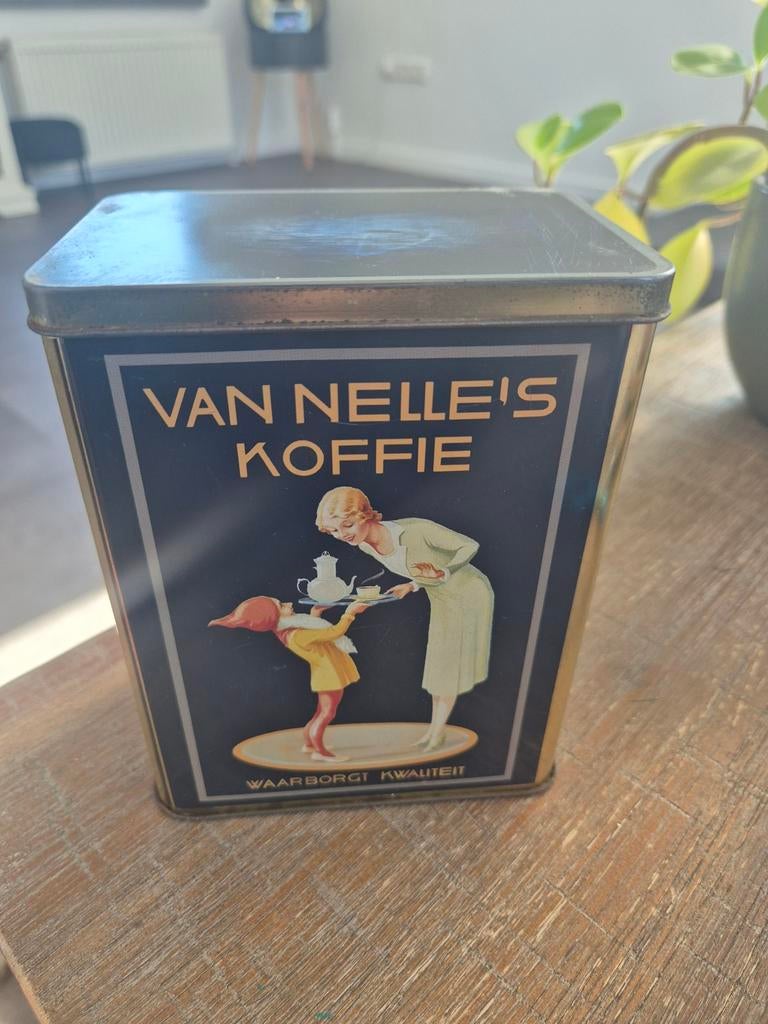  antiek of vintage bewaarblik van van Van Nelle, Ophalen of Verzenden, Gebruikt, Koffie