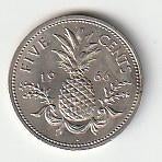 5   cent 1966   Bahamas. km. 3  ( 0,25 euro ), Ophalen of Verzenden, Noord-Amerika, Losse munt