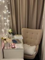 Bureaustoel teddy stof beige, Ophalen, Zo goed als nieuw, Beige, Bureaustoel