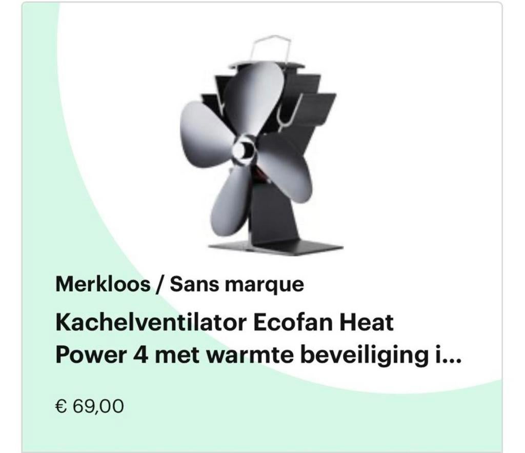 Kachelventilator, Ophalen of Verzenden, Zo goed als nieuw