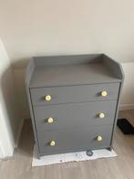 IKEA Hauga ladekast - Grijs met gele knoppen, Gebruikt, 3 of 4 laden, Minder dan 100 cm, 25 tot 50 cm