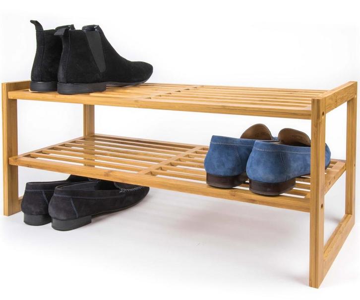 Houten bamboe schoenenrek Schoenen opbergrek 73 x 27 xv27,5, Huis en Inrichting, Kasten | Schoenenrekken, Ophalen of Verzenden