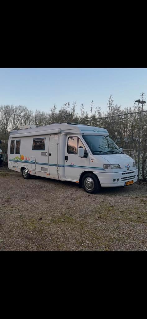 Nette fiat ducato 2.5 tdi / hobby 600 //, Caravans en Kamperen, Campers, Particulier, tot en met 4, Half-integraal, Hobby, Fiat
