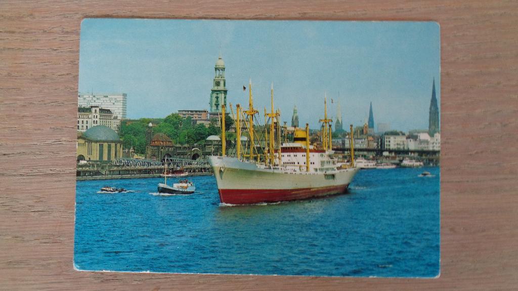 m.s. Waterland, Verzamelen, Scheepvaart, Verzenden, Zo goed als nieuw, Kaart, Foto of Prent