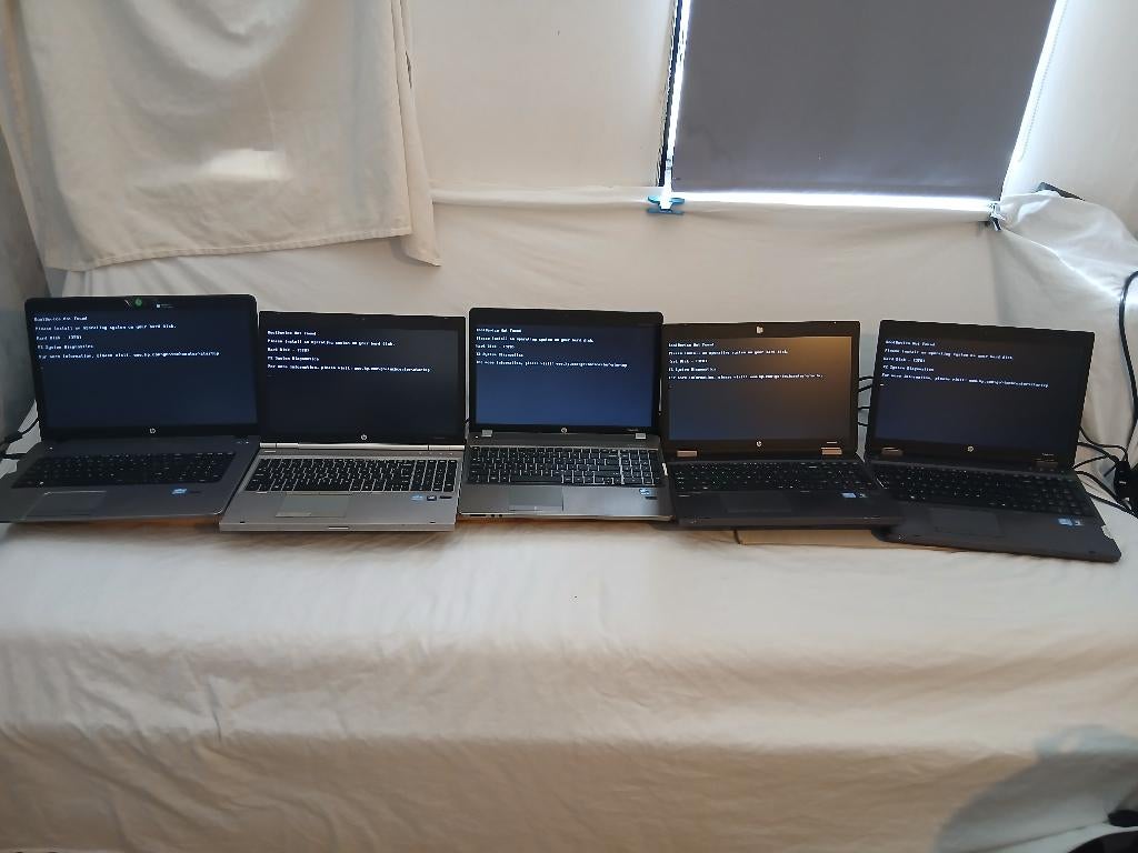 Partij laptops 15 stuks HP, ASUS, DELL, Acer en Lenovo, Ophalen, Gebruikt, HDD, 15 inch