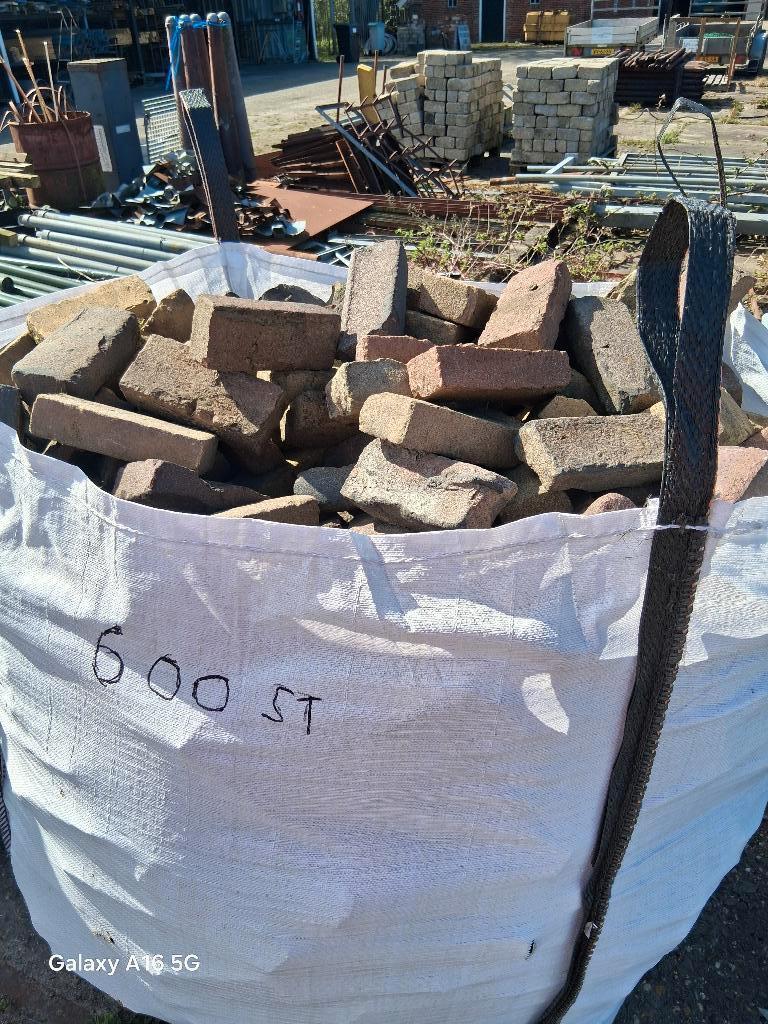 Gebakken waalformaat in big bag, Ophalen, Overige materialen, Gebruikt, Klinkers