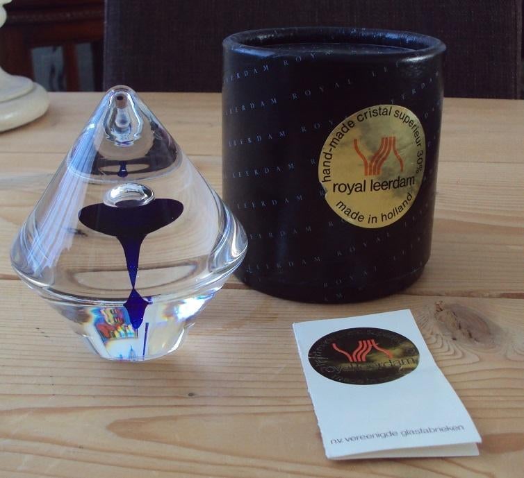 Floris Meydam/glasmuseum jaarobject, 1986, certificaat, zgan, Ophalen of Verzenden