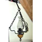 vintage hanglamp in de stijl van een petroleumlamp /olielamp, Ophalen of Verzenden