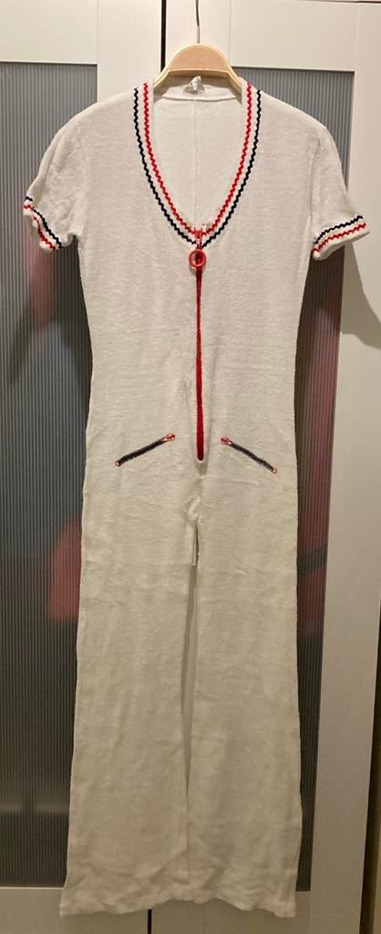 Gave vintage jumpsuit onesie, badstof met details, xs s, Ophalen of Verzenden, Zo goed als nieuw, Maat 34 (XS) of kleiner