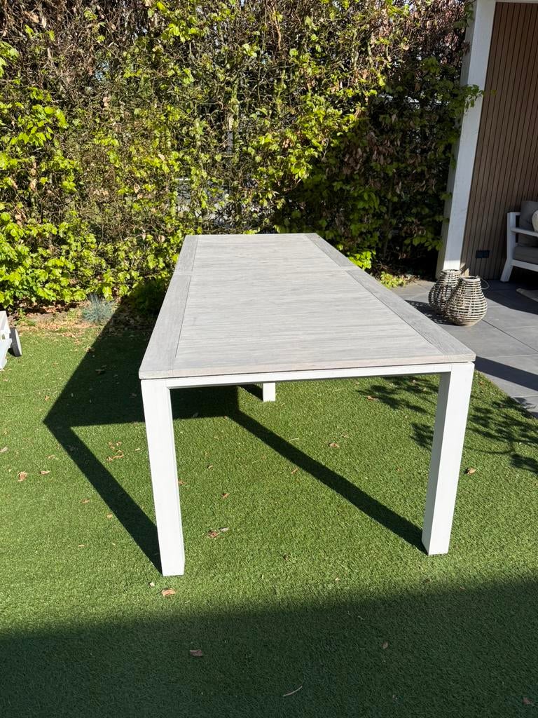 Life outdoor living eettafel 260 x 100, Tuin en Terras, Tuintafels, Ophalen, Zo goed als nieuw, Rechthoekig, Teakhout