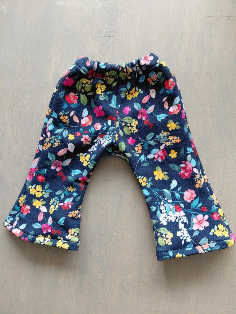 Donkerblauwe broek met bloem voor baby born pop, Ophalen of Verzenden, Nieuw, Babypop