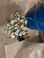 Partij zwenkwielen met rem - per 4 stuks, Doe-het-zelf en Verbouw, Zwenkwielen, Ophalen of Verzenden, Gebruikt