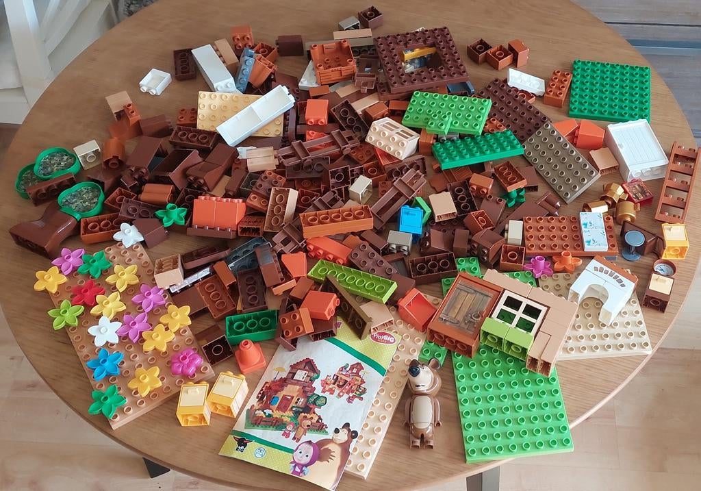 PlayBIG Bloxx Masha en de Beer, Misha's huis bouwset, Ophalen of Verzenden, Gebruikt, Overige merken