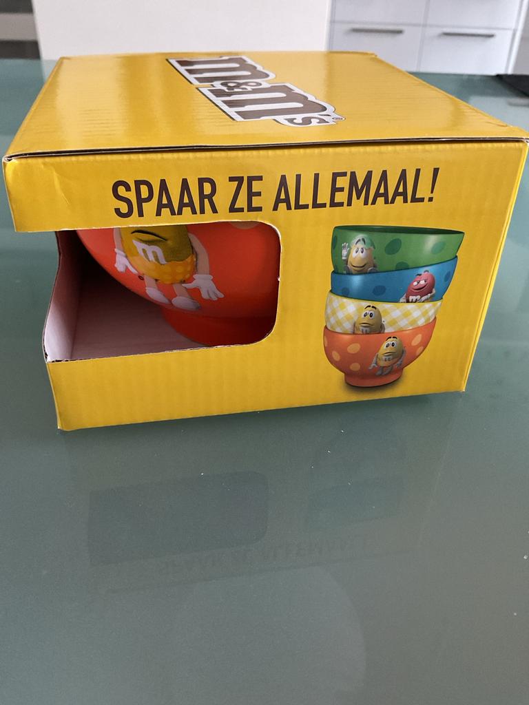 M&M's Schaaltje - Uniek en Nieuw in Doos!, Porselein of Keramiek, Schaal, Rond, Nieuw