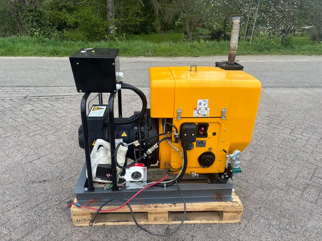 Hatz 17,5 kVA stamford aggregaat generatorset, Ophalen of Verzenden, Zo goed als nieuw, Dieselolie