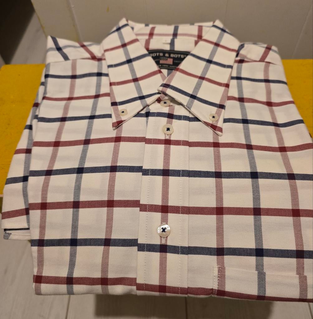 Nieuw heren overhemd mt L, Ophalen of Verzenden, Nieuw, Blauw, Halswijdte 41/42 (L)