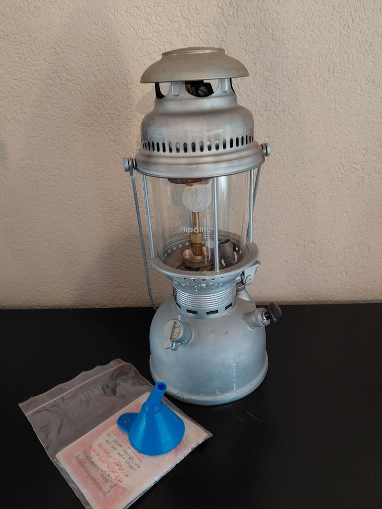 Vintage Hipolito H-502 Automatische Petroleumlamp, Ophalen
