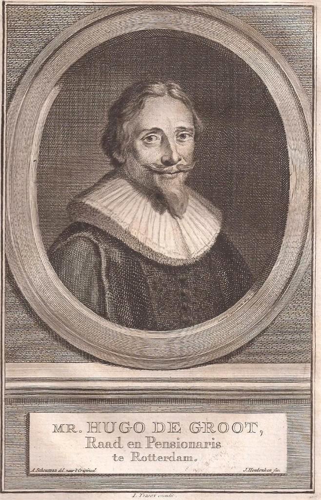 Portret Hugo de Groot Raad en Pensionaris Rotterdam Grotius, Antiek en Kunst, Kunst | Etsen en Gravures, Ophalen of Verzenden