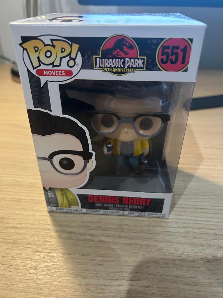 Funko Pop #551 Jurassic Park Dennis Nedry, Verzamelen, Poppetjes en Figuurtjes, Ophalen of Verzenden, Zo goed als nieuw