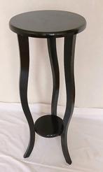 vintage eikenhouten planten /bijzettafel, Ophalen, Rond, Minder dan 55 cm, 60 cm of meer