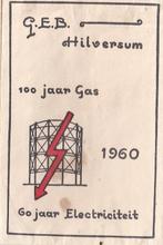 G.E.B. GEB Hilversum 1960 - 100 jaar gas - 60 jaar electric., Ophalen of Verzenden