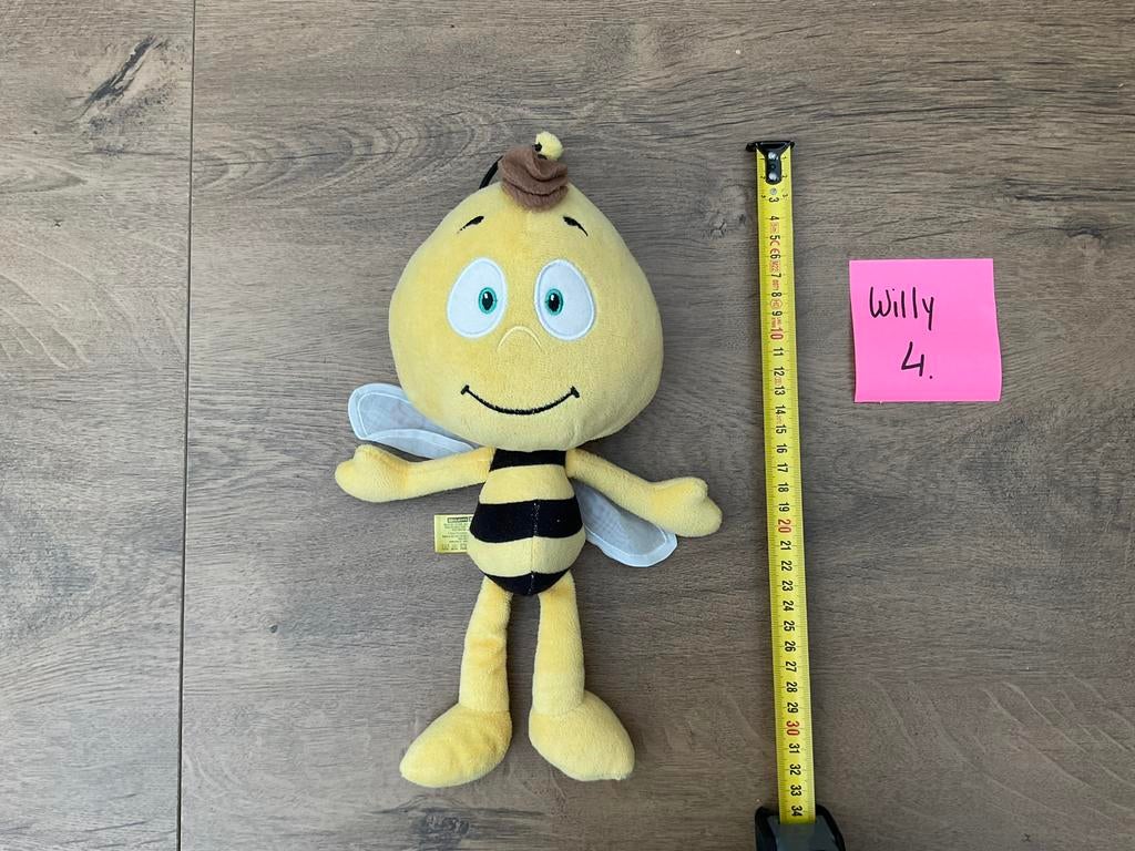 Nieuwe zgan Willy knuffel van Maya Maja de Bij Studio 100, Ophalen, Overige figuren, Nieuw, Beeldje of Figuurtje