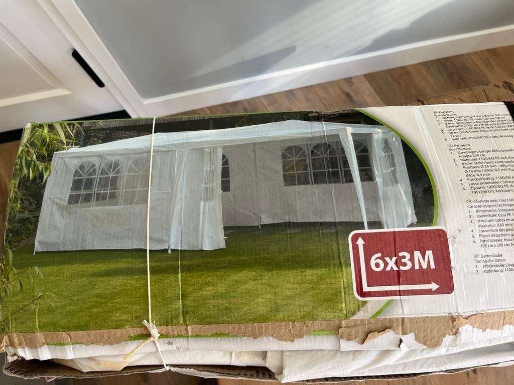 Party Tent 6 x 3, Tuin en Terras, Partytenten, Ophalen, Partytent, Minder dan 4 meter, Zo goed als nieuw