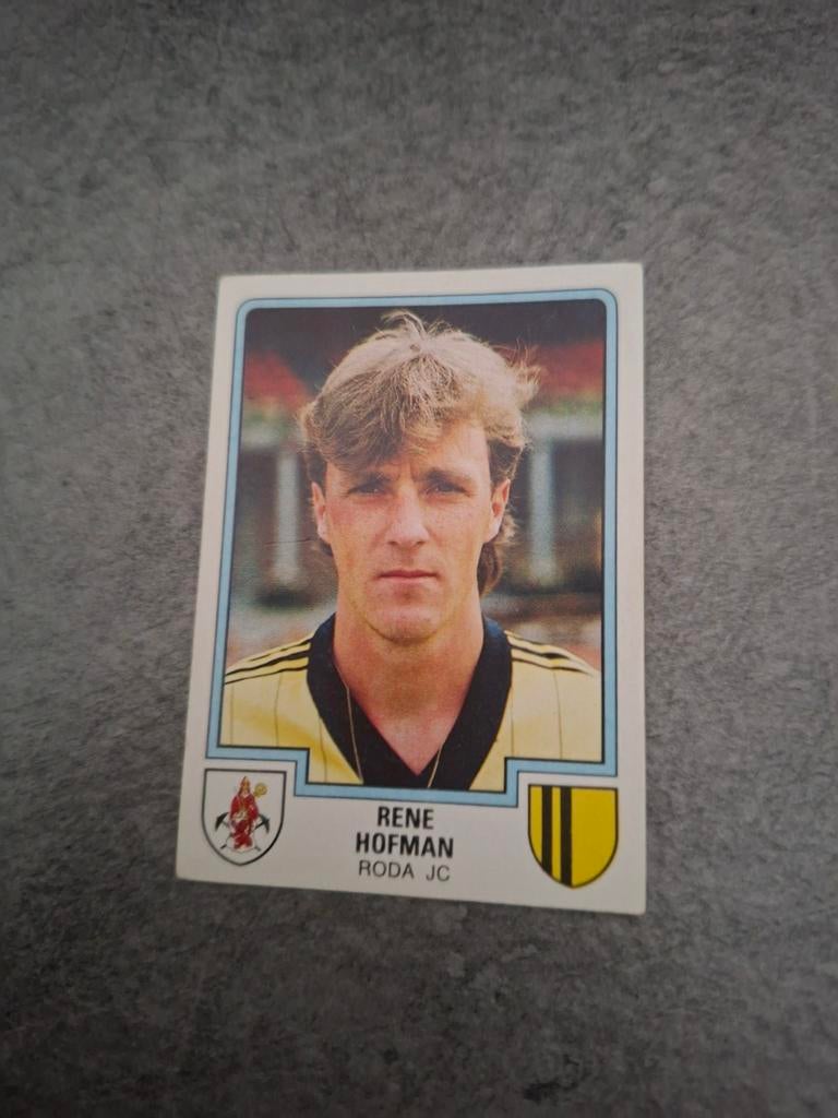 Panini sticker Voetbal 86. Speler Rene Hofman Roda JC., Verzenden, Zo goed als nieuw, Sticker