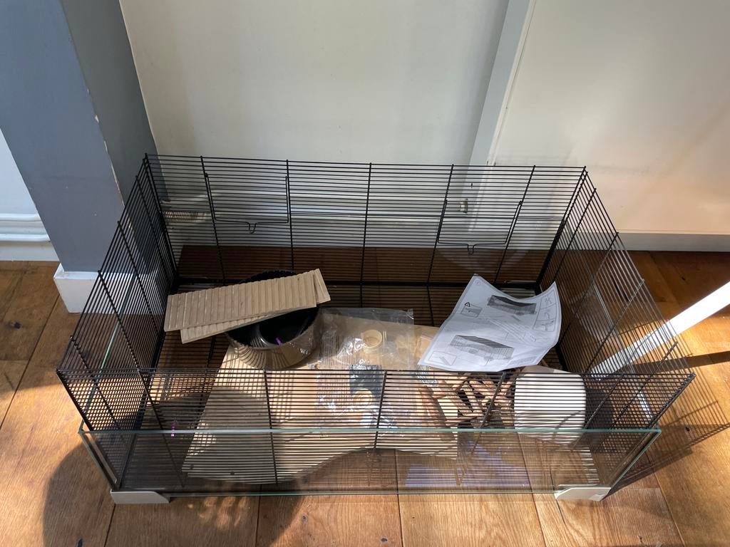 Hamster kooi MISSENDE ONDERDELEN, Ophalen, Kooi, 60 tot 90 cm, Zo goed als nieuw