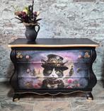 Mooi gedecoreerd buikkastje met Steampunk Cat, Huis en Inrichting, Ophalen, 50 tot 100 cm, Zo goed als nieuw, 3 of 4 laden