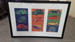 rod neer, 50 tot 75 cm, Ophalen of Verzenden, 75 tot 100 cm, Print