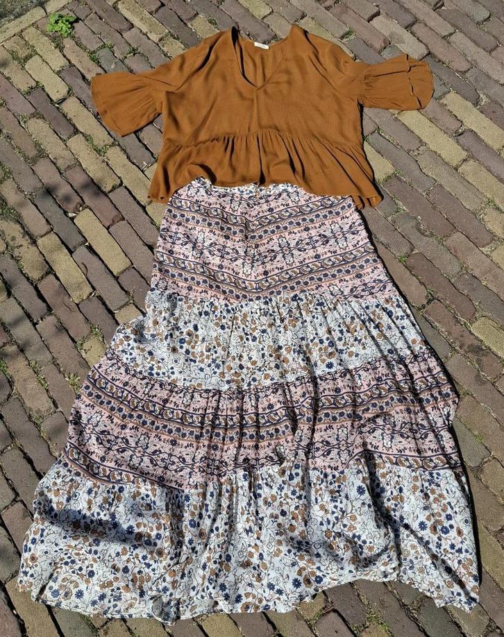 See by Chloe hippie/India full circle maxirok EU40 + top, Kleding | Dames, Rokken, Nieuw, Maat 38/40 (M), Onder de knie, Verzenden