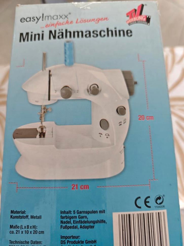 Easy!Maxx Mini Naaimachine - Nieuw in doos!, Hobby en Vrije tijd, Naaimachines en Toebehoren, Nieuw, Naaimachine, Overige merken
