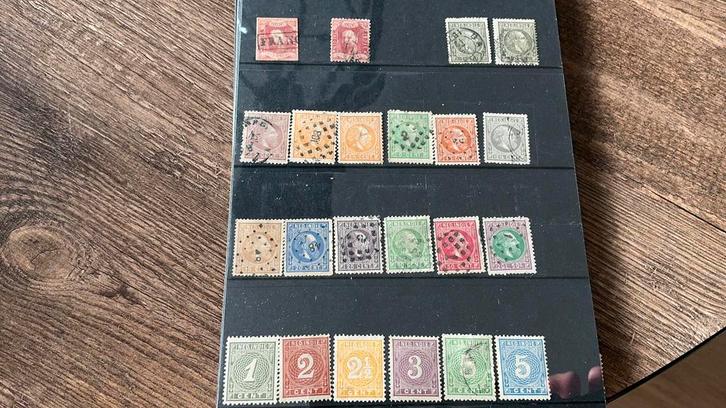 #107 Mooie verzameling Nederlands Indie op 8 kaartjes, Postzegels en Munten, Postzegels | Nederlands-Indië en Nieuw-Guinea, Ophalen of Verzenden
