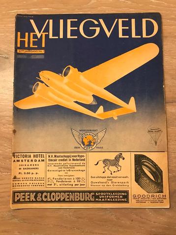 Juli 1937 Het Vliegveld Fokker G.1 Goede Staat Luchtvaart  beschikbaar voor biedingen
