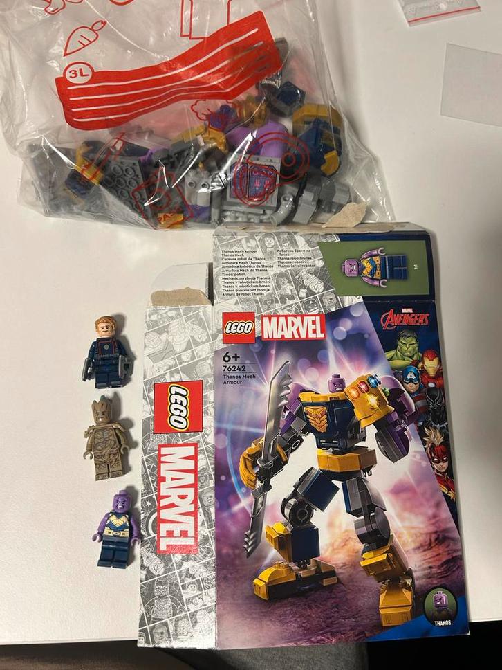 Lego Marvel Thanos Mech Armor 76242, Kinderen en Baby's, Speelgoed | Duplo en Lego, Gebruikt, Lego, Complete set, Ophalen of Verzenden