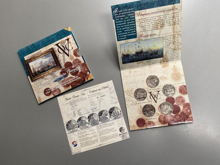 VOC daalder set uit 1996 met 5 daalders, Postzegels en Munten, Munten | Nederland, Setje, Overige waardes, Koningin Beatrix, Ophalen of Verzenden