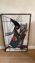 Geborduud kunst harpist jaren 60-70, Ophalen