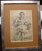 Henk van Leeuwen van Oudewater (1890-1972) portret van Mies, Ophalen of Verzenden