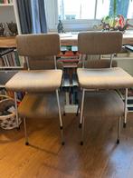 Gispen 1235 Vintage Stoelen - Set van 2 of 4, Huis en Inrichting, Stoelen, Ophalen, Gebruikt, Bruin, Vier