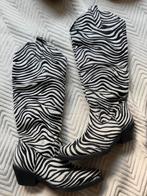 Zebra cowboylaarzen met lichte glitter, Kleding | Dames, Schoenen, Hoge laarzen, Zwart, Ophalen of Verzenden, Onbekend