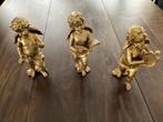 Kerst 3 engelen goudkleurig, Diversen, Kerst, Ophalen of Verzenden, Nieuw