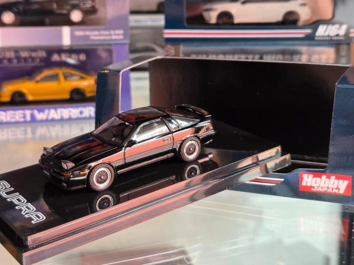 Toyota Supra A70 - Black - 1:64 Hobby Japan, Hobby en Vrije tijd, Modelauto's | Overige schalen, Nieuw, Auto, Ophalen of Verzenden
