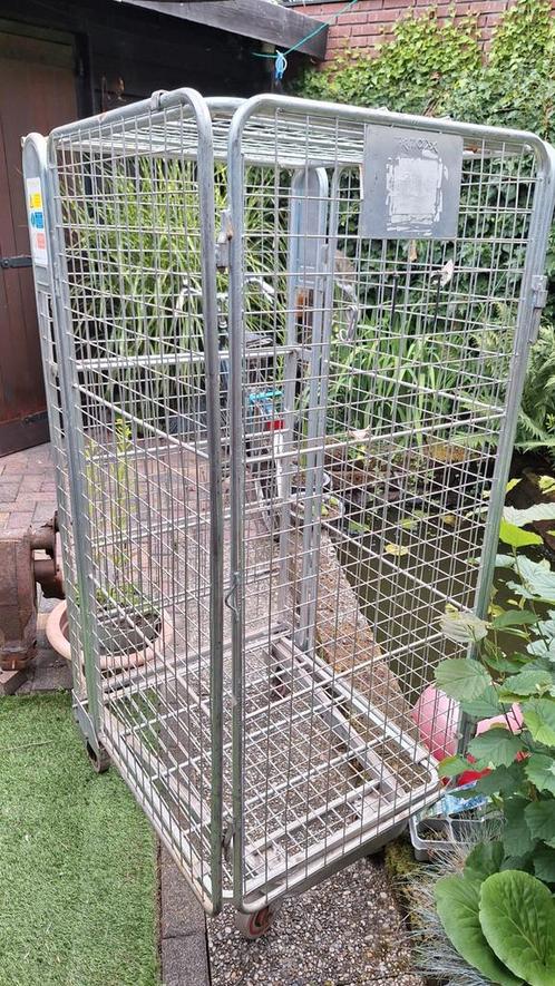 Deense kar/ plantentrolley/ opvouwbare rolcontainer, Huis en Inrichting, Kasten | Overige, Zo goed als nieuw, Ophalen