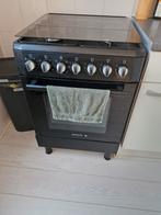 Zwart Gasfornuis - Wiggo - 2 Jaar Oud, Ophalen, Gebruikt, 4 kookzones, Gas